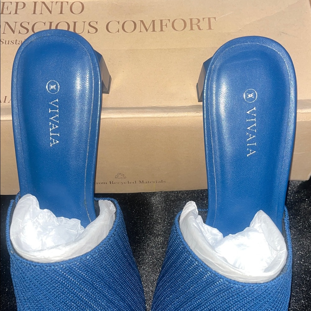 VIVAIA Square-Toe Block Heel Sandals - Picture 6 of 13